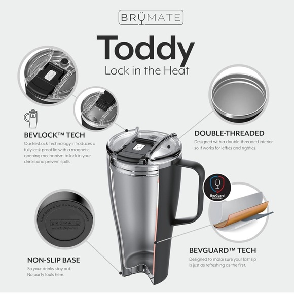 Brumate Toddy XL in Aqua - Picture 4 of 7